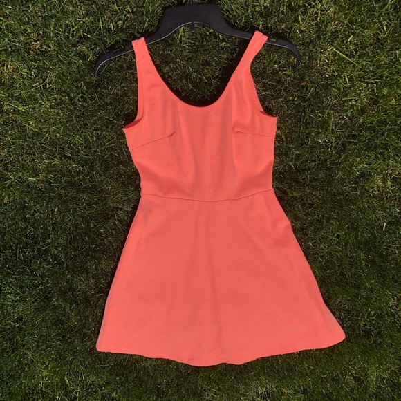 Light Orange Old Navy Sleeveless Flair Dress - Picture 4 of 5